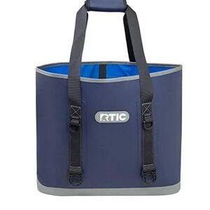 NWT RTIC Beach Bag & Tote- Navy blue/gray trim- royal blue interior